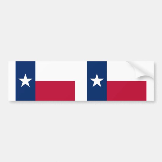 Texas State Flag Bumpersticker (Voorkant)