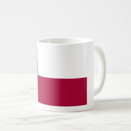Texas State Flag Coffee Cup Mok (Voorkant rechts)