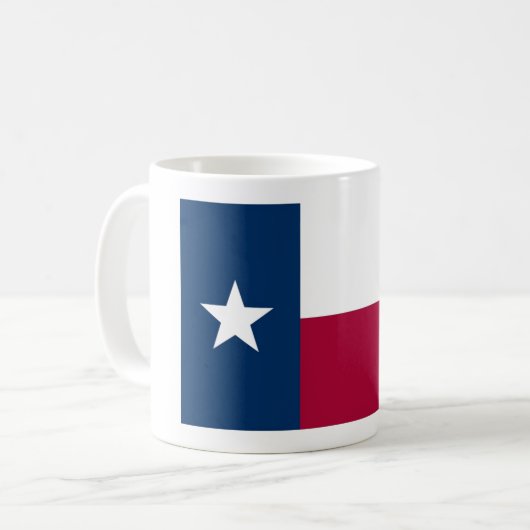 Texas State Flag Coffee Cup Mok (Voorkant links)