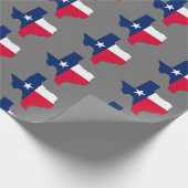 Texas State Flag Colors and Outline, Wrapping Pape Cadeaupapier (Hoek)