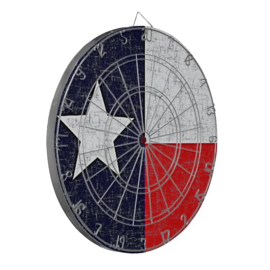 TEXAS STATE FLAG Dart Board Dartbord (Voorkant Links)