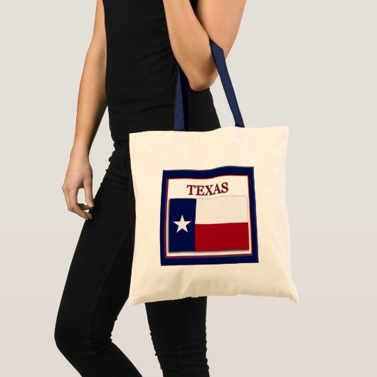 Texas State Flag Design Budget Canvas Bag Tote Bag (Voorkant (product))
