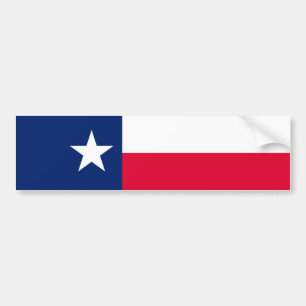 Texas State Flag Design Bumpersticker