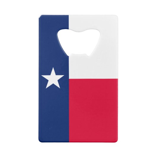 Texas State Flag Design Creditkaart Flessenopener (Achterkant)