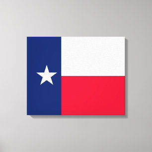 Texas State Flag Design Decor Canvas Afdruk