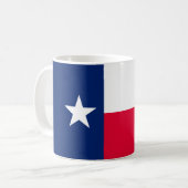 Texas State Flag Design Decor Koffiemok (Voorkant links)