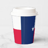 Texas State Flag Design Decor Papieren Bekers (Rechts)