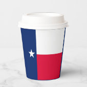 Texas State Flag Design Decor Papieren Bekers (Voorkant)
