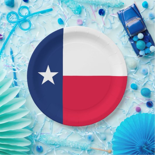 Texas State Flag Design Decor Papieren Bordje (Feest)