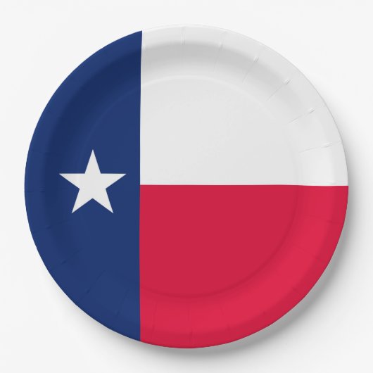 Texas State Flag Design Decor Papieren Bordje (Voorkant)