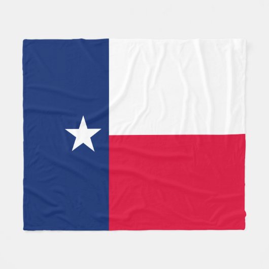Texas State Flag Design Fleece Deken (Voorkant (Horizontaal))