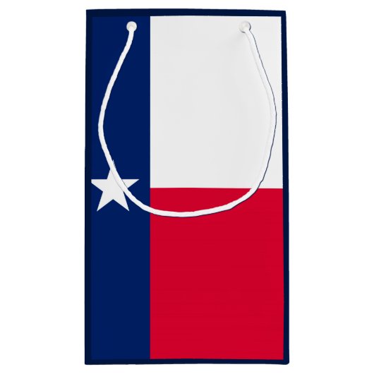 Texas State Flag Design Klein Cadeauzakje (Achterkant)