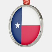 Texas State Flag Design Metalen Ornament (Links)