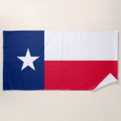 Texas State Flag Design op een Strandlaken (Voorkant)