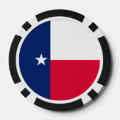 Texas State Flag Design Pokerchips (Achterkant)
