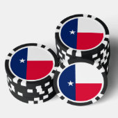 Texas State Flag Design Pokerchips (Opstapeling)
