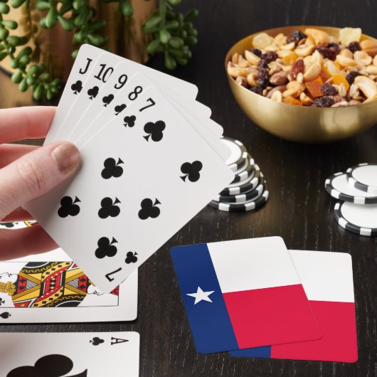 Texas State Flag Design Pokerkaarten (Insitu)