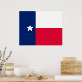 Texas State Flag Design Poster (Keuken)