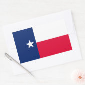 Texas State Flag Design Rechthoekige Sticker (Envelop)