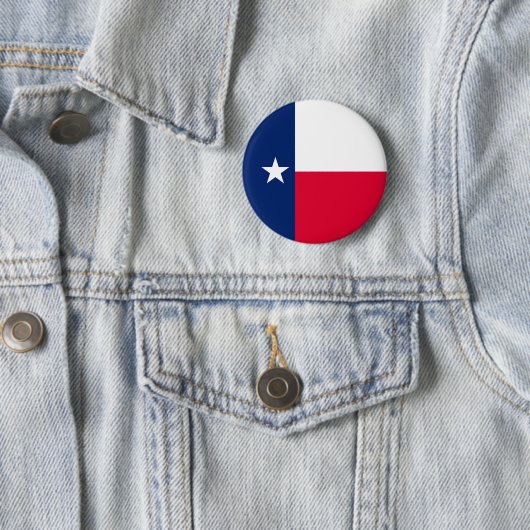 Texas State Flag Design Ronde Button 5,7 Cm (In situ)