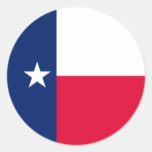 Texas State Flag Design Ronde Sticker