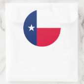 Texas State Flag Design Ronde Sticker (Tas)