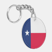 Texas State Flag Design Sleutelhanger (Voorkant Links)