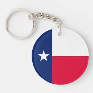 Texas State Flag Design Sleutelhanger