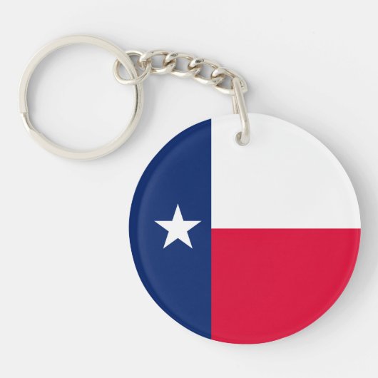 Texas State Flag Design Sleutelhanger (Voorkant)