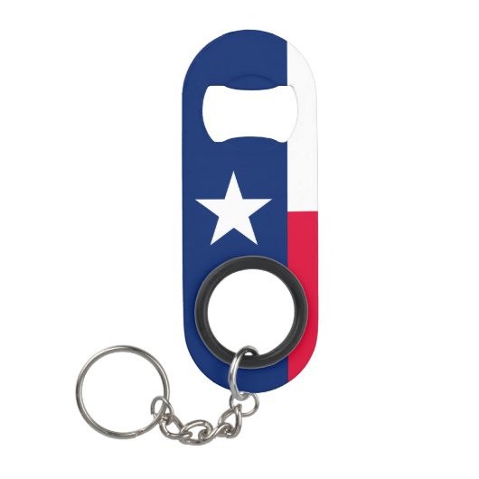 Texas State Flag Design Sleutelhanger Flessenopener (Voorkant)
