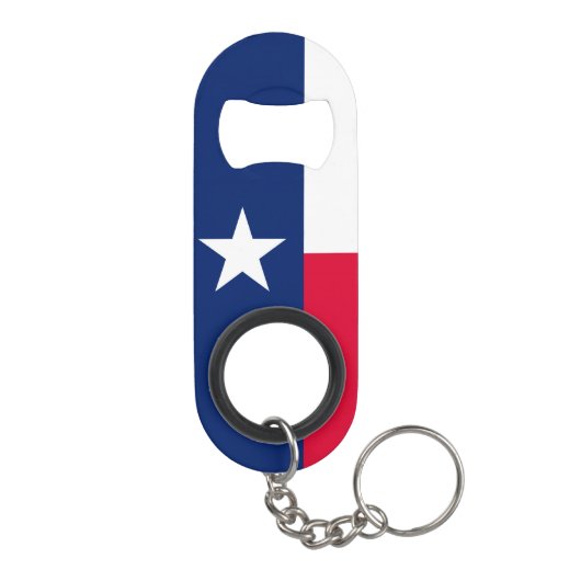Texas State Flag Design Sleutelhanger Flessenopener (Achterkant)