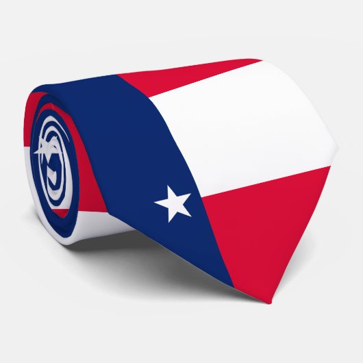 Texas State Flag Design Stropdas (Opgerold)