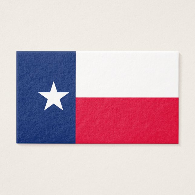 Texas State Flag Design Visitekaartje (Voorkant)