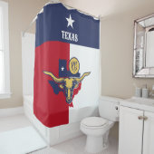 Texas State Flag Douchegordijn (In situ)