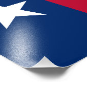 Texas State Flag Foto Afdruk (Hoek)