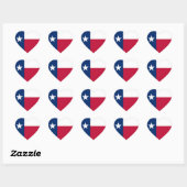 Texas State Flag Hart Sticker (Vel)
