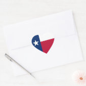 Texas State Flag Hart Sticker (Envelop)