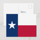 Texas State Flag is een eenzame staat Briefkaart (Voorkant / Achterkant)