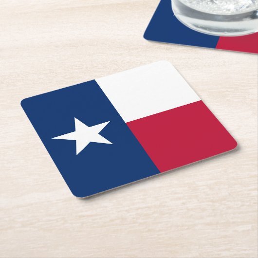 Texas State Flag Kartonnen Onderzetters (Schuin)