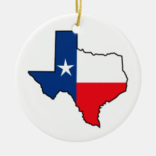 Texas State Flag Keramisch Ornament