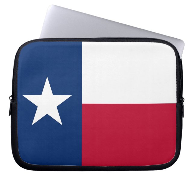 Texas State Flag-laptophoes Laptop Sleeve (Voorkant)