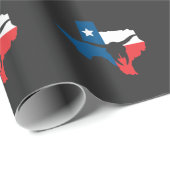 Texas State Flag Longhorn Silhouette Cadeaupapier (Rol Hoek)