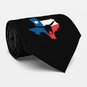 Texas State Flag Longhorn Silhouette Stropdas (Opgerold)