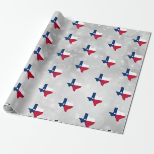 Texas State Flag Map Cadeaupapier