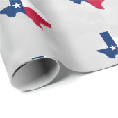 Texas State Flag Map Cadeaupapier (Rol Hoek)