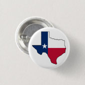 Texas State Flag Map  Ronde Button 3,2 Cm (Voorkant /achterkant)