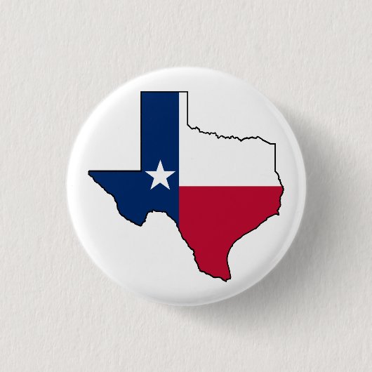 Texas State Flag Map  Ronde Button 3,2 Cm (Voorkant)