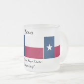 Texas State Flag Matglas Koffiemok (Voorkant rechts)