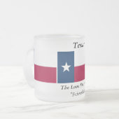 Texas State Flag Matglas Koffiemok (Voorkant links)