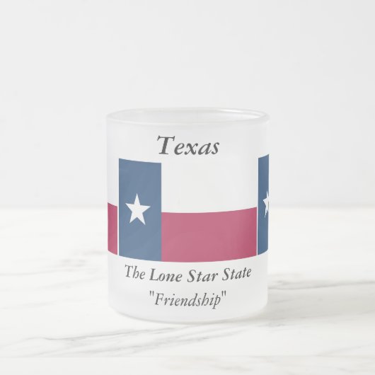 Texas State Flag Matglas Koffiemok (Center)